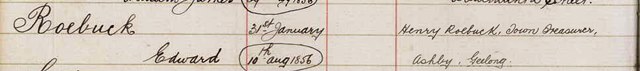 Enrolment Register Detail, 1871.